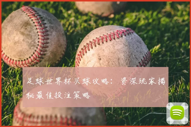 足球世界杯买球攻略：资深玩家揭秘最佳投注策略